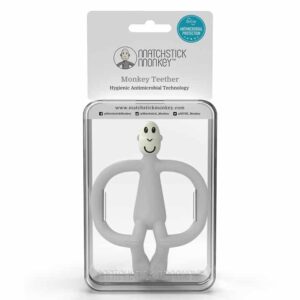 HRYZÁTKO A ZUBNÁ KEFKA MATCHSTICK MONKEY TEETHER COOL GREY - Image 17