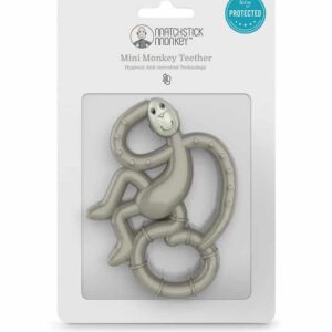 MINI MONKEY HRYZÁTKO S ANTIMIKROBIÁLNYM POVRCHOM BIOCOTE ŠEDÉ - Image 4