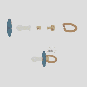 DVOJBALENIE CUMLÍKOV FRIGG ROPE/ DAISY SUNFLOWER/ FUCHSIA, 6-18M, SILIKÓN - Image 6