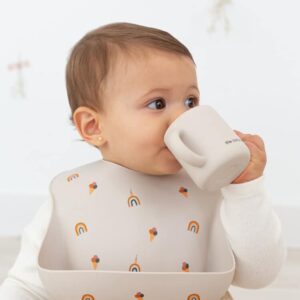 SILIKONOVÝ HRNČEK COTTON CLOUD DUSTY PINK - Image 3