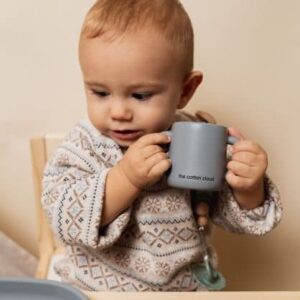 SILIKONOVÝ HRNČEK COTTON CLOUD DUSTY PINK - Image 4