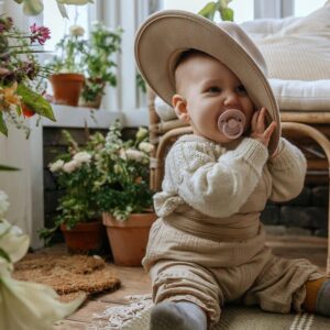 OKRÚHLY CUMLÍK FRIGG ROPE SOFT LILAC, 6-18M, KAUČUK - Image 3
