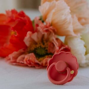 DVOJBALENIE CUMLÍKOV FRIGG DAISY PINK CREAM/ POPPY, 0-6M, SILIKÓN - Image 3