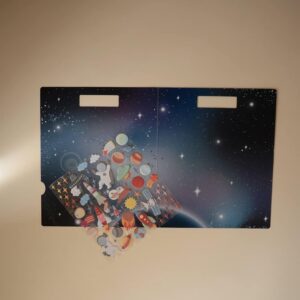 OPAKOVATEĽNE POUŽITEĽNÉ NÁLEPKY MUSHIE - SPACE - Image 3